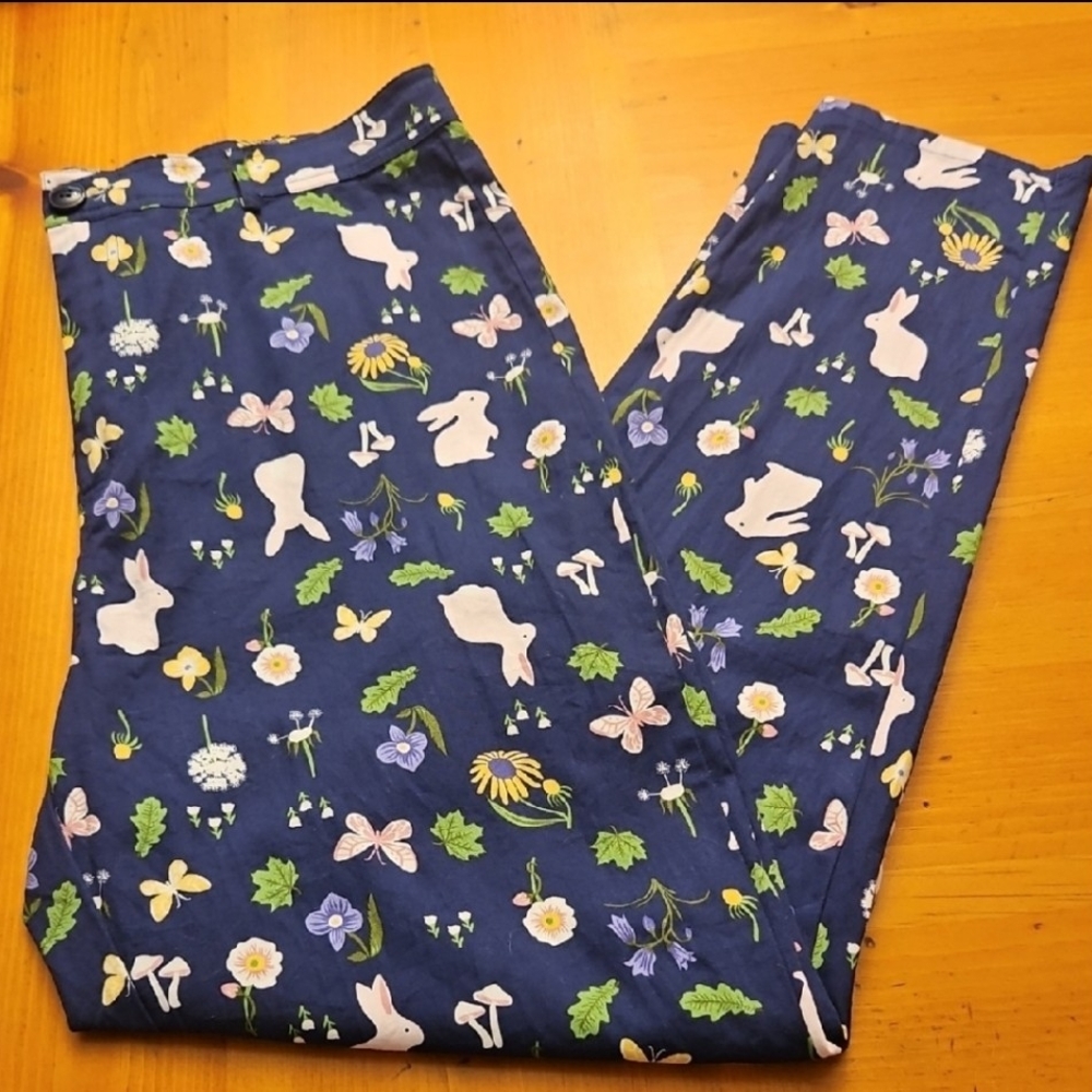 Modcloth X Collectif Womens US 12 Meadow Print Trousers